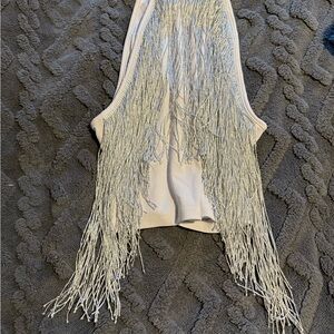 Fringed Silver Women's Top